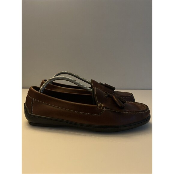 Cole Haan Country Brown Tassel Driving Loafers Shoes Men\'s Leather SZ 11